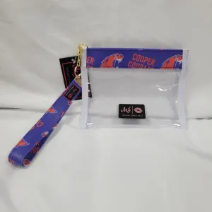 Cooper Cougars Clear Wristlet