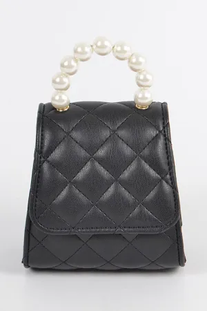 Quilted Mini Clutch (Black)