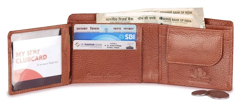 THE CLOWNFISH Brown Men's Wallet (TCFWGL-GTBR10)